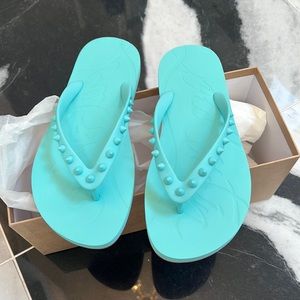NIB Christian Louboutin flip flops